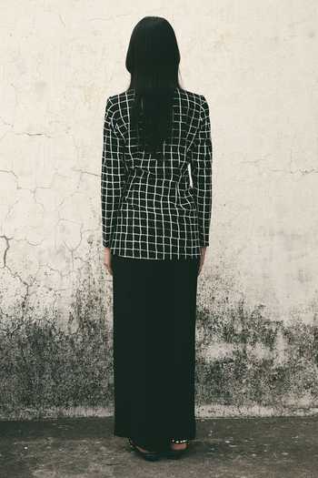 Atbw Floral & Grid Print Blazer 
