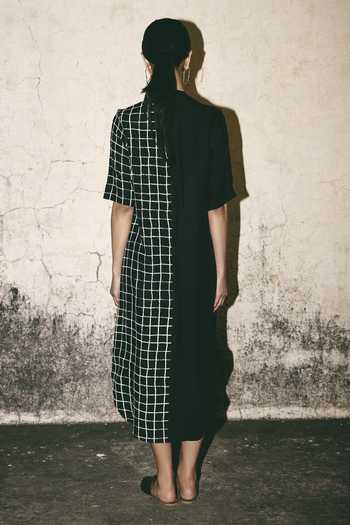 Atbw Grid Bloom Print Kaftan 