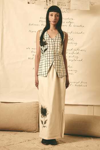 Atbw Bloom Pattern Pencil Skirt 