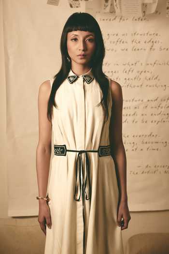 Buy Atbw White Silk Satin Collared Neck Embroidered Tab Dress Online at Aza Fashions Buy_Atbw_White Silk Satin Collared Neck Embroidered Tab Dress _Online_at_Aza_Fashions