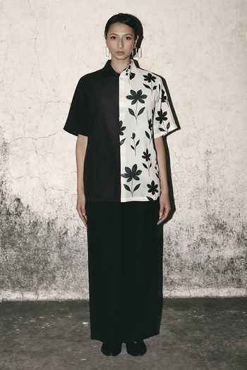 Atbw Canvas Color Blocked Shirt 