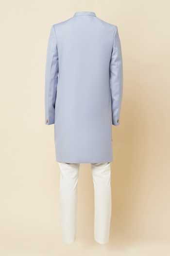 SPRING BREAK Mandarin Collar Sherwani Set For Kids