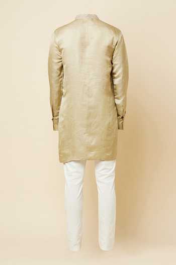 SPRING BREAK Embroidered Placket Kurta For Kids