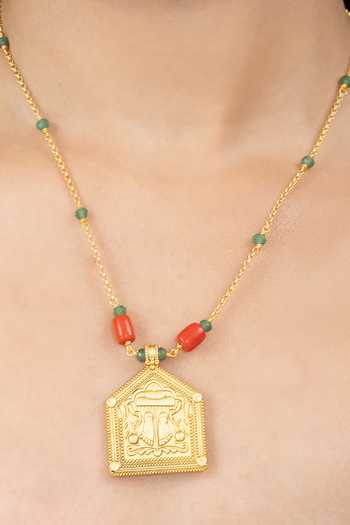 Buy_Joules by Radhika_Gold Plated Kiyana Embellished Necklace _Online_at_Aza_Fashions