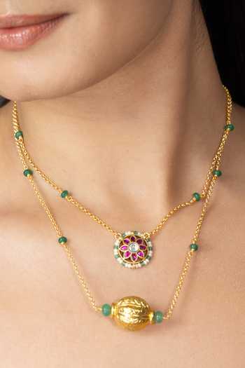 Buy Joules by Radhika Gold Plated Sivana Layered Necklace Online at Aza Fashions Buy_Joules by Radhika_Gold Plated Sivana Layered Necklace _Online_at_Aza_Fashions