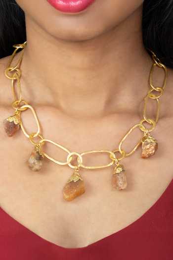 Buy Joules by Radhika Gold Plated Tiyara Link Necklace Online at Aza Fashions Buy_Joules by Radhika_Gold Plated Tiyara Link Necklace _Online_at_Aza_Fashions