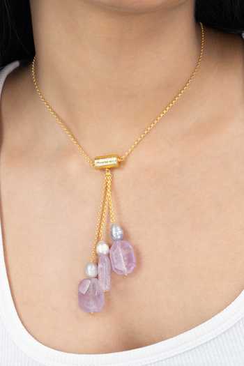 Joules by Radhika Gold Plated Sareya Long Necklace Online at Aza Fashions Joules by Radhika_Gold Plated Sareya Long Necklace _Online_at_Aza_Fashions