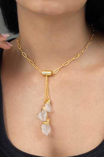Buy_Joules by Radhika_Gold Plated Revika Pendant Necklace _Online_at_Aza_Fashions