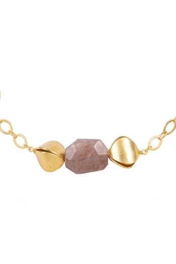 Joules by Radhika_Gold Plated Nyara Choker Necklace _Online_at_Aza_Fashions