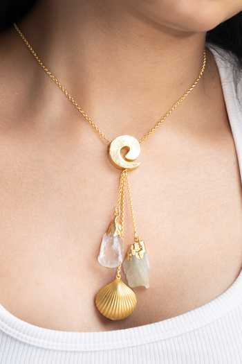 Joules by Radhika Veshna Shell Charm Necklace 