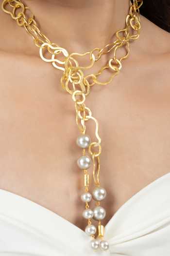 Buy Joules by Radhika Gold Plated Kiyara Long Necklace Online at Aza Fashions Buy_Joules by Radhika_Gold Plated Kiyara Long Necklace _Online_at_Aza_Fashions