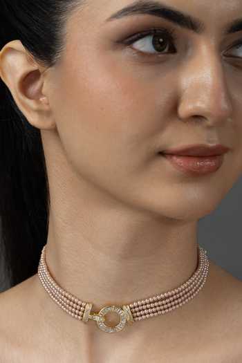 Joules by Radhika Tanaya Pearl Choker Necklace 