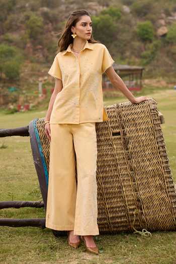 Kay Kay Felicity Embroidered Shirt & Pant Set 