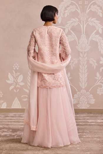 Ridhi Mehra Embroidered Straight Kurta Sharara Set