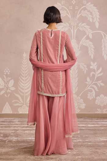 Ridhi Mehra Embroidered Velvet Kurta Set 