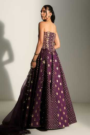 Mahima Mahajan Erin Embroidered Corset Lehenga Set 