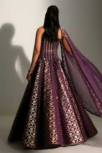 Mahima Mahajan Diya Embroidered Corset Lehenga Set 