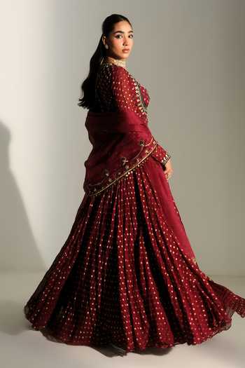 Mahima Mahajan Neelam Hand Embroidered Anarkali With Dupatta 