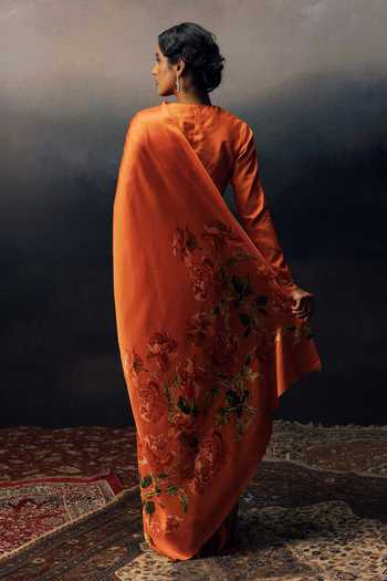 Studio 113 Mira Print Saree With Running Blouse 