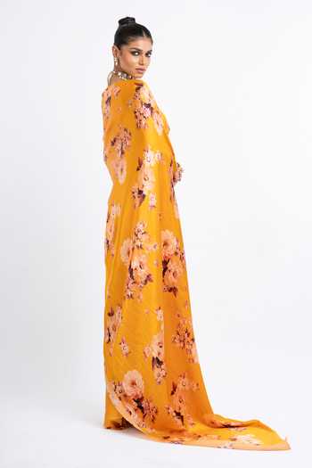 Studio 113 Tina Printed Saree With Running Blouse 