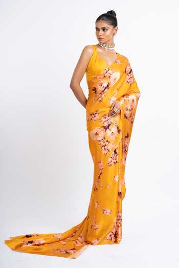 Studio 113 Tina Printed Saree With Running Blouse 