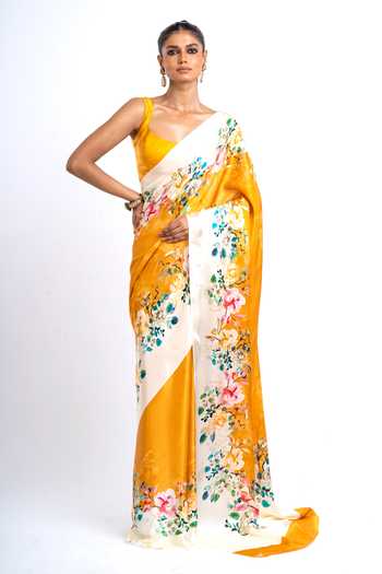 Studio 113 Rina Printed Saree With Running Blouse 
