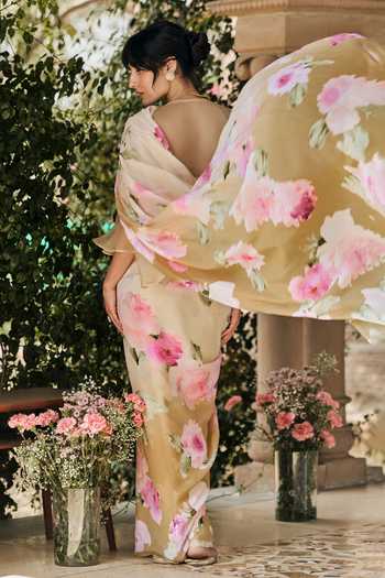 Studio 113 Alea Sand Ombre Saree With Running Blouse 
