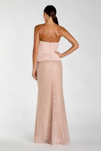Mac Duggal Peplum Bodice Embellished Gown 