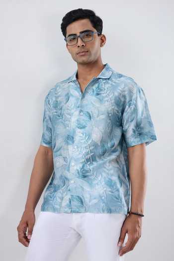 Raw & Rustic By Niti Bothra Leaf Eco-Print Shirt 