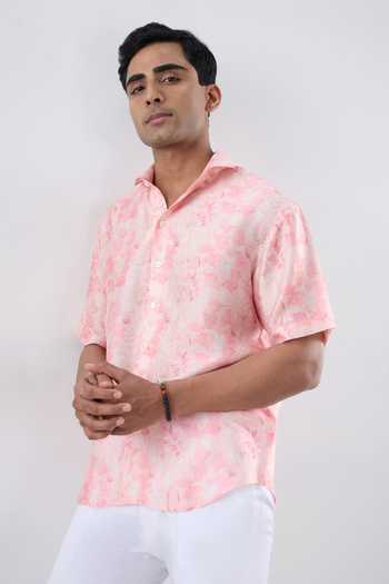 Raw & Rustic By Niti Bothra Leaf Eco Print Shirt 
