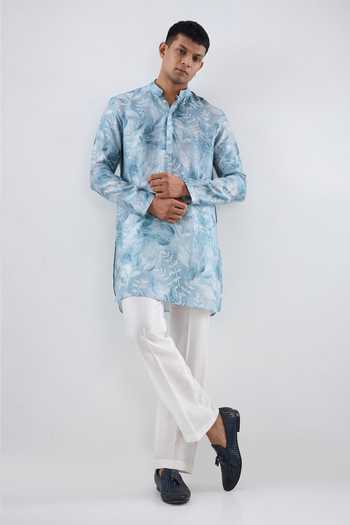 Raw & Rustic By Niti Bothra Leaf Eco Print Kurta 