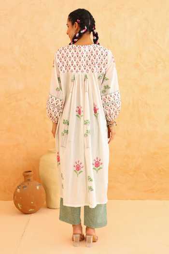 Myaara Floral Print Kurta & Pant Set 