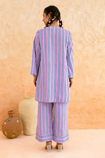 Myaara Stripe Print Kurta & Pant Set 