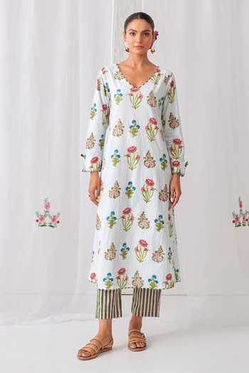 Myaara Butti Printed Kurta & Pant Set 