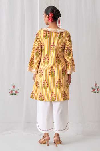 Myaara Stripe Print Kurta & Pant Set 