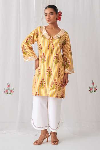 Myaara Stripe Print Kurta & Pant Set 