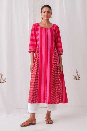 Myaara Stripe Pattern Kurta & Pant Set 