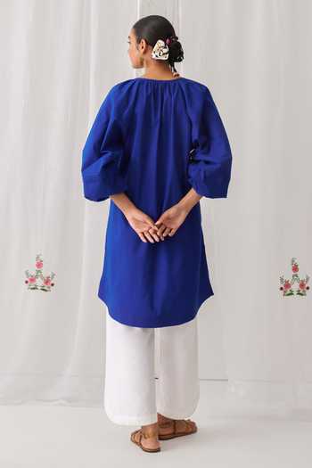 Myaara Embroidered Gathered Kurta & Pant Set 