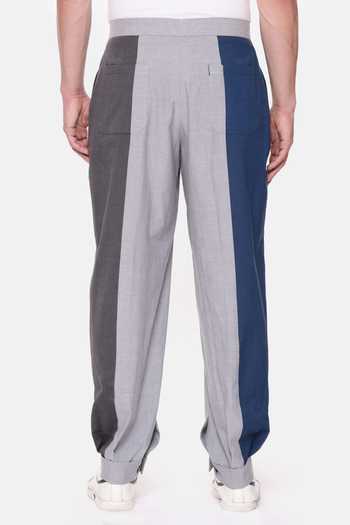 Mayank Modi - Men Color Block Joggers Pant For Kids