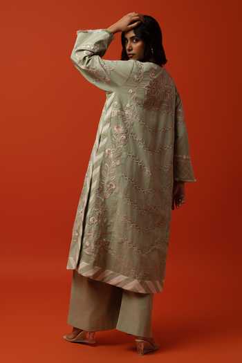 BO Tree Eloise Embroidered Kurta & Palazzo Set 