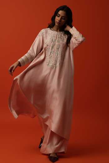 BO Tree Ewa Floral Embroidered Kurta & Palazzo Set 