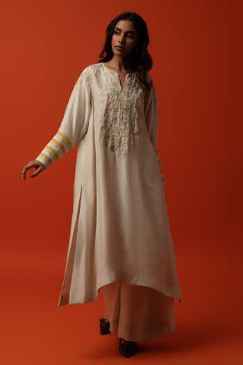 BO Tree Adler Floral Embroidered Kurta & Palazzo Set 