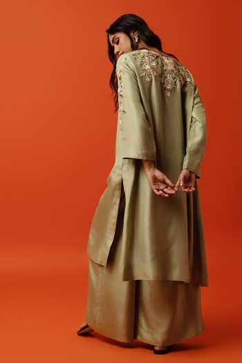BO Tree Solene Embroidered Kurta & Palazzo Set 