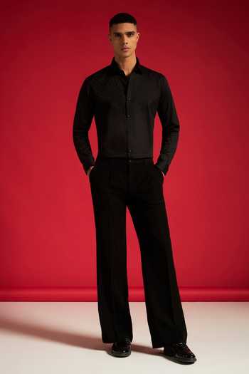 Buy_Philocaly_Black Cotton Nobel Shirt _Online_at_Aza_Fashions