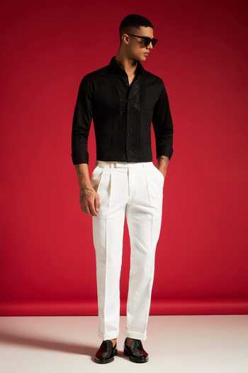 Buy_Philocaly_Black Cotton Prestige Shirt _Online_at_Aza_Fashions