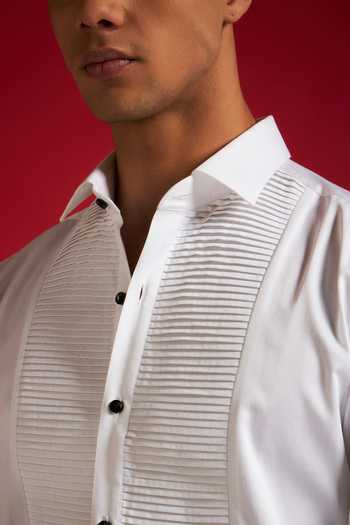 Shop Philocaly White Cotton Arctic Shirt Online at Aza Fashions Shop_Philocaly_White Cotton Arctic Shirt _Online_at_Aza_Fashions