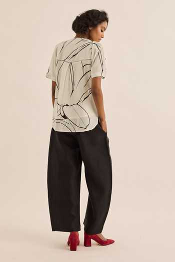 Kharakapas Snowbound Abstract Print Top 