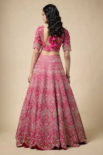 Vedant G Embroidered Bridal Lehenga Set 