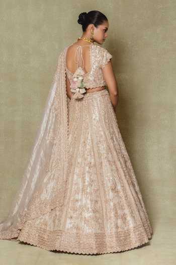 Vedant G Silk Embroidered Bridal Lehenga Set 