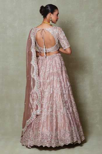 Vedant G Zardozi Work Lehenga Set 